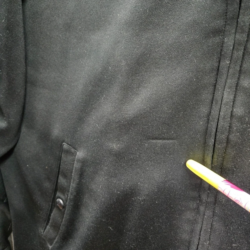 Air Jordan Men Track Jacket 2XL Black Full Zip Pocket Mock Neck Long Sleeve READ